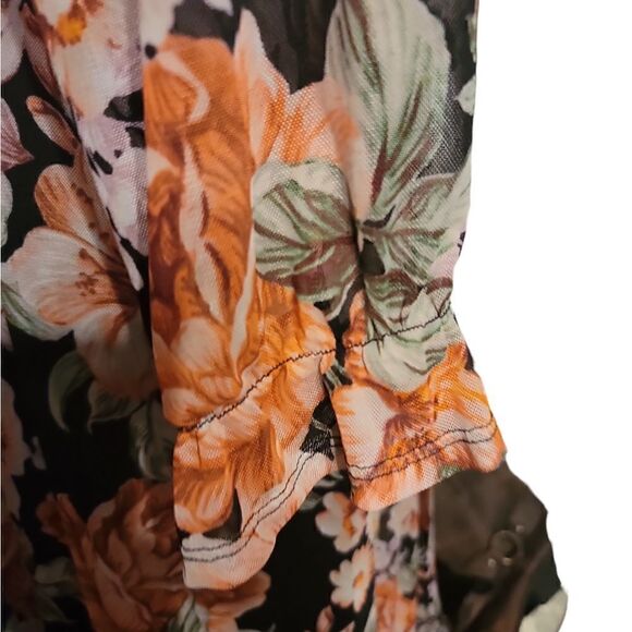 STELLA & JULIE Floral V Neck Dress Size 12 NWOT - Picture 3 of 10